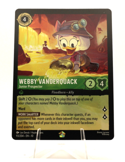 Disney Lorcana TCG Webby Vanderquack 93/204 Non-Foil Legendary - Image 2