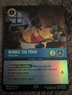 Disney Lorcana Winnie The Pooh - Hungry Bear (Epic) - Winterspell 217/204 - Image 1