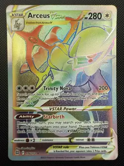 Arceus VStar 176/172 Pokemon TCG Brilliant Stars Secret Rare NM - Image 1