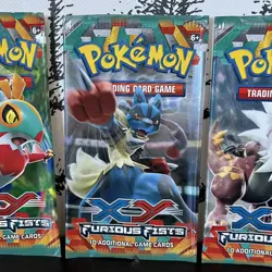 Pokemon Cards TCG XY Furious Fists Lucario Pack Art - *EMPTY* Booster Pack - Image 1