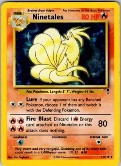 Ninetales 17/110 Holo Rare Legendary Collection Pokemon Moderately Played - Image 1