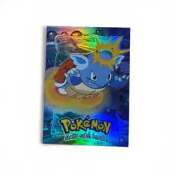 LP 1999 Topps Pokemon the Movie Edition E8 Wartortle #8 Rainbow Foil (BLUE logo) - Image 1