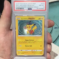 2020 POKEMON SWSH BLACK STAR PROMO 074 SPECIAL DELIVERY PIKACHU-HOLO CANADA - Image 1