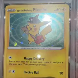2020 POKEMON SWSH BLACK STAR PROMO 074 SPECIAL DELIVERY PIKACHU-HOLO CANADA - Image 3