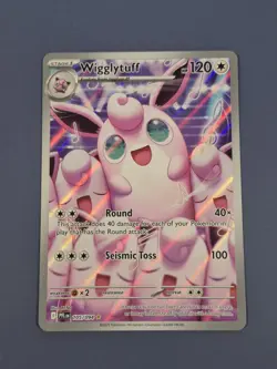 Nintendo Pokemon TCG Wigglytuff 105/091 Phantasmal Flames IR Holo Eng 2025 - Image 1