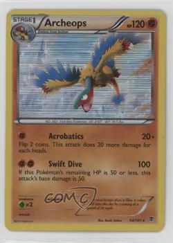 Archeops (Holo) Pokemon Black & White Plasma Blast #54 - Image 1