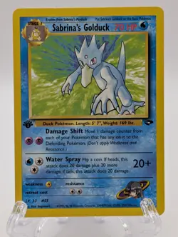 Pokemon 1st Ed Sabrina's Golduck Gym Challenge 30/132 WOTC 2000 NM - Image 1