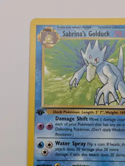 Pokemon 1st Ed Sabrina's Golduck Gym Challenge 30/132 WOTC 2000 NM - Image 3