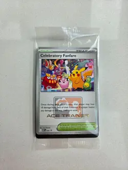SEALED Pokemon TCG Celebratory Fanfare 2025 Ace Trainer Reward Promo card - Image 1