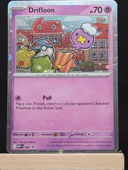 Drifloon 005 Holo Promo ME: Mega Evolution Promo Pokemon NM/M *SWIRL* - Image 2