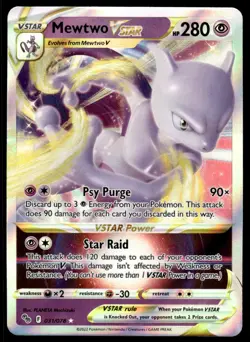 Pokemon TCG Pokemon GO #031/078 Mewtwo VSTAR NM - Image 1