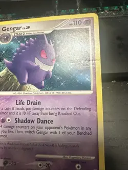 Pokemon Gengar 27/130 Diamond & Pearl Rare Stage 2 110HP Regular Card 2007 - Image 2