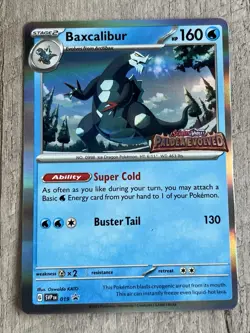 Baxcalibur SVP 019 Scarlet Violet Paldea Evolved Promo Pokemon Card - NM - Image 1