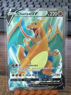 Pokemon Charizard V 153/172 Ultra Rare Holo Full Art Card TCG NM - Image 1