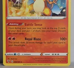 Charizard Rare SWSH04: Vivid Voltage Sword & Shield Pokemon TCG 025/185 LP - Image 3