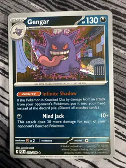 Pokemon TCG Perfect Order Gengar 050/088 Rare Reverse Holo! - Image 1