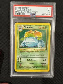 Venusaur-Holo Legendary Collection 18/110 2002 PSA 5 EX Pokemon TCG Card - Image 1