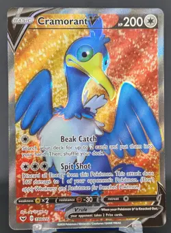 Pokemon Cramorant V #198/202 English Sword & Shield Ultra Rare Full Art - Image 1