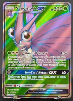 Pokemon Venomoth GX #193/214 English Unbroken Bonds Ultra Rare - Image 1