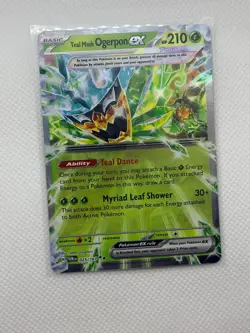 Teal Mask Ogerpon ex 025/167 Double Rare Twilight Masquerade Pokemon Holo NM - Image 1