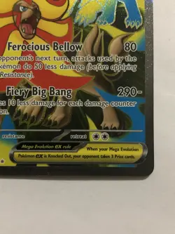 Pokemon Mega Pyroar EX 099/086 Chaos Rising Ultra Rare Near Mint - Image 3
