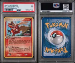 Pokemon TCG Blaziken Reverse Holo Rare Stamped Card 5/108 EX Power Keepers PSA 1 - Image 3