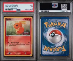 Pokemon EX Power Keepers Reverse Holo Torchic Card PSA 1 67/108 - Image 3