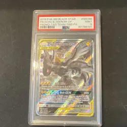 Pokemon Pikachu & Zekrom GX SM168 TAG TEAM Holo Promo 2019 English PSA 9 - Image 1