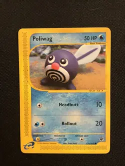 Pokemon TCG Poliwag 125/165 Expedition Base Set Regular Common 50 HP EN 2002 - Image 1