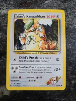 Pokemon Gym Heroes Uncommon Blaine's Kangaskhan 36/132 - Image 1