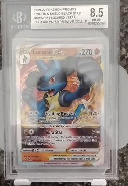 Pokemon Lucario VSTAR Holo SWSH214 - Image 1
