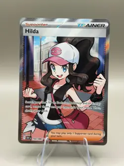 Hilda 164/086 Holo Ultra Rare White Flare Pokemon Near Mint - Image 1