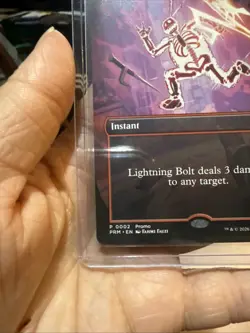 MTG magic cards 1x Lightning Bolt standard showdown promo borderless TMNT - Image 3