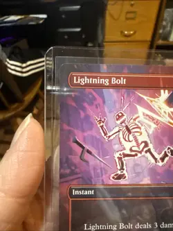 MTG magic cards 1x Lightning Bolt standard showdown promo borderless TMNT - Image 4