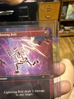 MTG magic cards 1x Lightning Bolt standard showdown promo borderless TMNT - Image 5