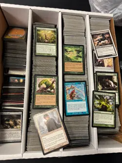 LOT OF 3000+ MTG MAGIC THE GATHERING PLAYED RARES SOME HEAVY SOME FOREIGN - Image 1