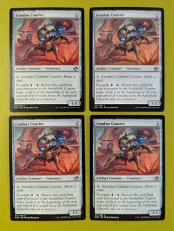 Combat Courier x4 The Brothers' War 4x Playset Magic the Gathering MTG - Image 1