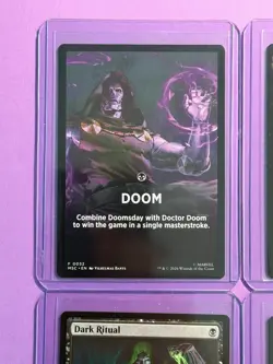 MTG Doctor Doom, Unrivaled (654/1213) Marvel Super Heroes Commander LP Lot (4) - Image 2