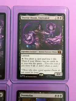 MTG Doctor Doom, Unrivaled (654/1213) Marvel Super Heroes Commander LP Lot (4) - Image 3