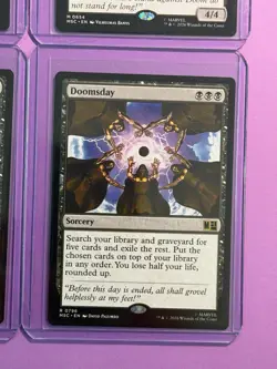 MTG Doctor Doom, Unrivaled (654/1213) Marvel Super Heroes Commander LP Lot (4) - Image 5