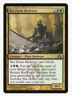 Rot Farm Skeleton | MTG DGM | Golgari Skeleton Graveyard Self-Mill EDH | LP - Image 1
