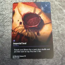 Imperial Seal - Custom Art MTG Magic The Gathering Playtest Card - Image 1