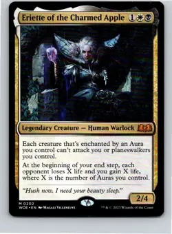 Magic the Gathering Eriette of the Charmed Apple Wilds of Eldraine MTG Free Ship - Image 1