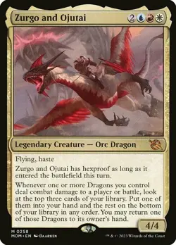 Magic The Gathering MTG ZURGO AND OJUTAI March of the Machine NM Near Mint - Image 1