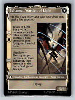 2025 Magic Final Fantasy Dion, Bahamut's Dominant // Bahamut, Warden of Light - Image 2
