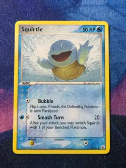 Pokemon Squirtle TCG EX FireRed & LeafGreen Card 83/112 Regular Common - Image 1