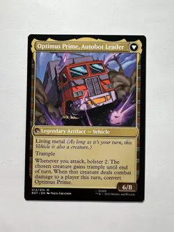 Optimus Prime, Hero / Optimus Prime, Autobot Leader - MTG BOT - NM - Image 2