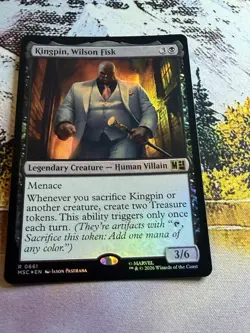 Kingpin, Wilson Fisk R Commander: Marvel Super Heroes 661 NM MTG Foil - Image 2