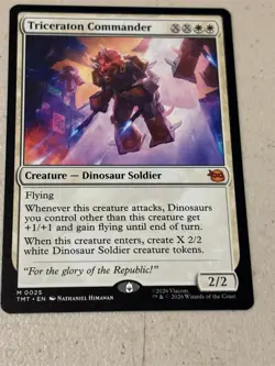 mtg Triceraton Commander, Teenage Mutant Ninja Turtles, unplayed - Image 1