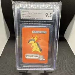 2005 Pokemon Master Trainer Board Game Pokemon Card RARE Typhlosion CGC 9.5 - Image 1